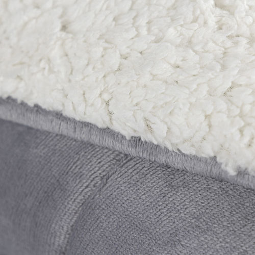 Coberdrom Cobertor Manta Sherpa Pele de Carneiro 490g/m² Dupla Face Aspen Cinza