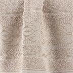 Jogo De Banho 4 Peças 100% Algodão 370g/M² Toalhas Banhão Munique Jeans/Creme
