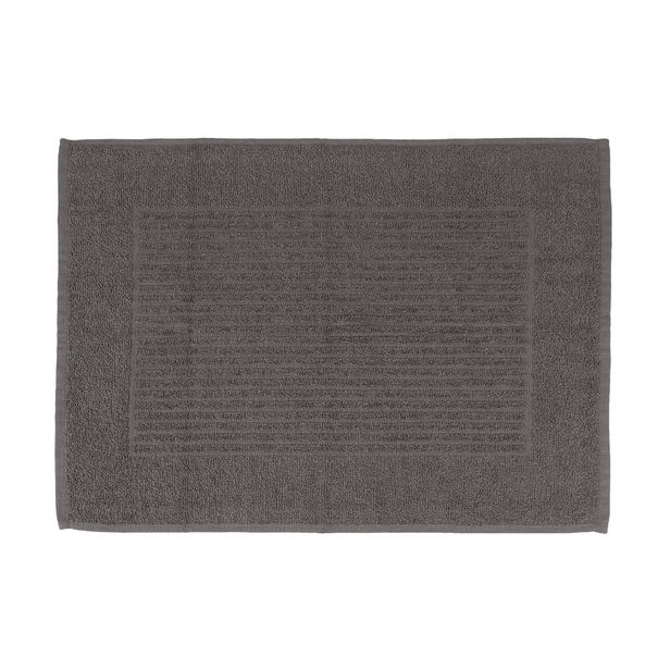 Tapete De Banheiro 50x70cm Algodão 400g/m² Piso Antiderrapante Basic Pedra